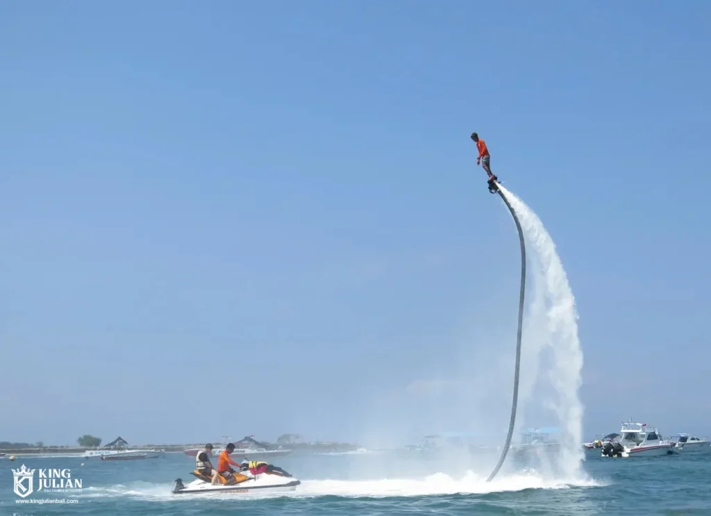 Bali Fly Board – Extreme Water Sport Experience in Tanjung Benoa King Julian Bali – Private Tour & Activities