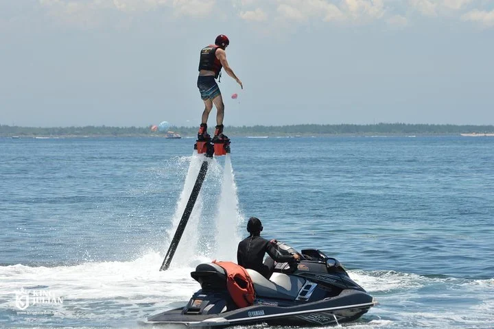 Bali Fly Board – Extreme Water Sport Experience in Tanjung Benoa King Julian Bali – Private Tour & Activities