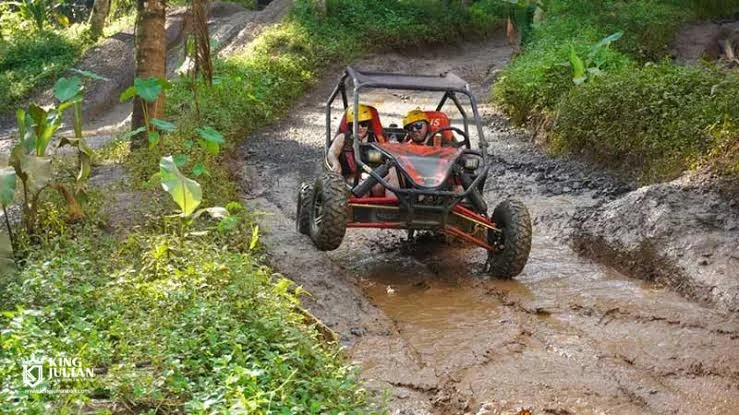 Private UTV Jungle Buggy Adventure in Bali with jungle tracks, muddy routes, tunnels, and scenic off-road terrain King J