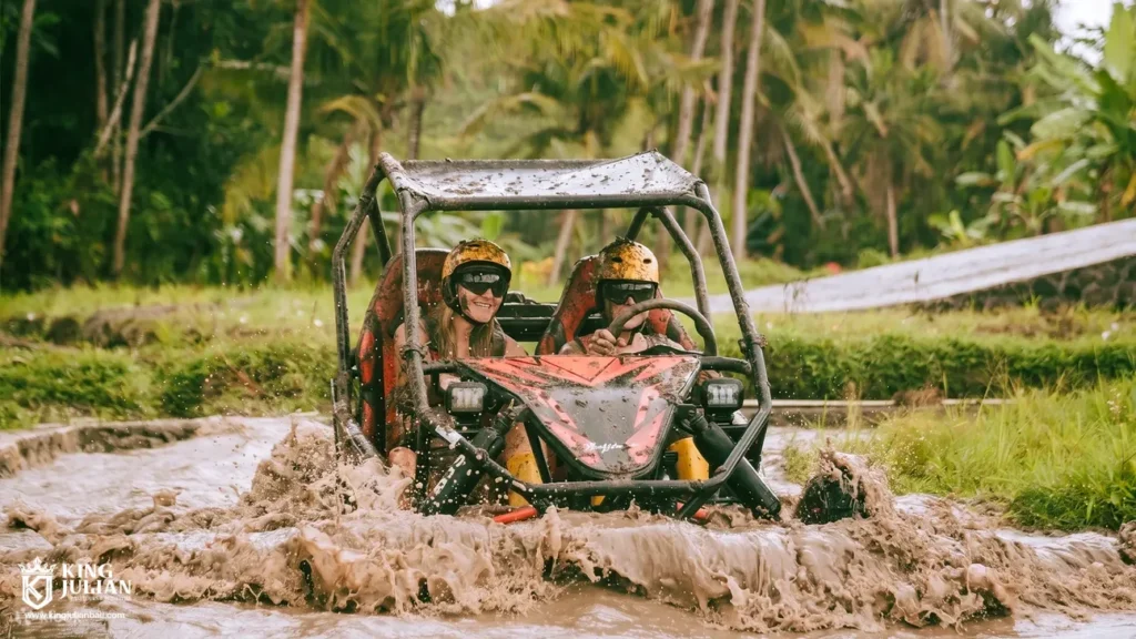 Private UTV Jungle Buggy Adventure in Bali with jungle tracks, muddy routes, tunnels, and scenic off-road terrain King J